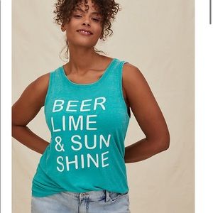 ☀️NET Beer & Sunshine classic crew tank top☀️
